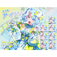 【立ち絵素材】仕事_アイドル_女性_水色