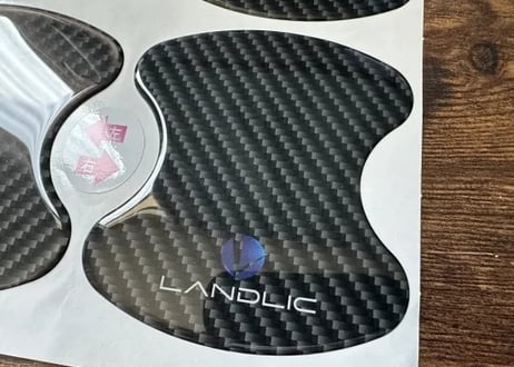 【LANDLIC】 ドアプロテクト　カーボン柄　DELICA　D:5　中期型2019-専用