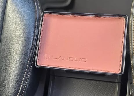 【LANDLIC】 フロントテーブル専用レザーパッド　新型デリカD:5　2026- ◆ブラウン◆