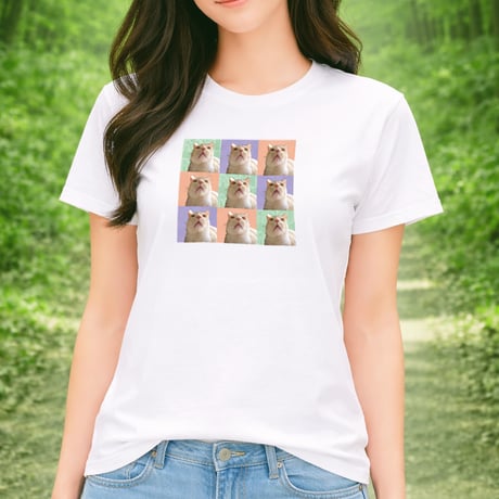 【送料無料】Tシャツ（3×3チェックプリント）