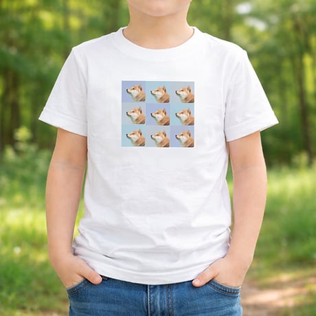 【送料無料】こども用Tシャツ（3×3チェックプリント）