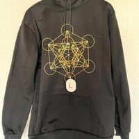 神聖幾何学　パーカー ブラック