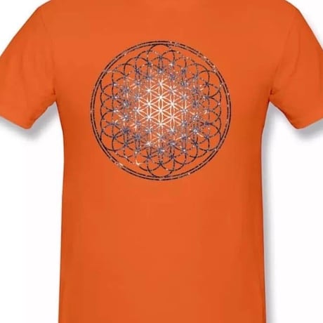 フラワーオブライフTシャツ cotton100%