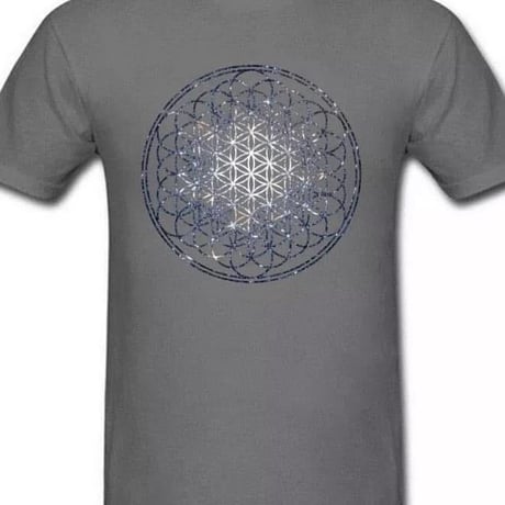 フラワーオブライフTシャツ cotton100%