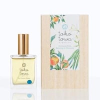 オーガニック香水 ピュアトリートメントパフューム 25ml ライトブルー 〜日本の橙とバニラの香り〜　天然石ブルーオニキス入り