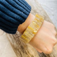 極上タイタンルチルバングル 　　19センチ 　　2センチ長方形カット 79g