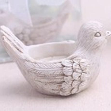 小鳥のキャンドルホルダー キャンドル付き