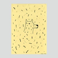 草むらの犬