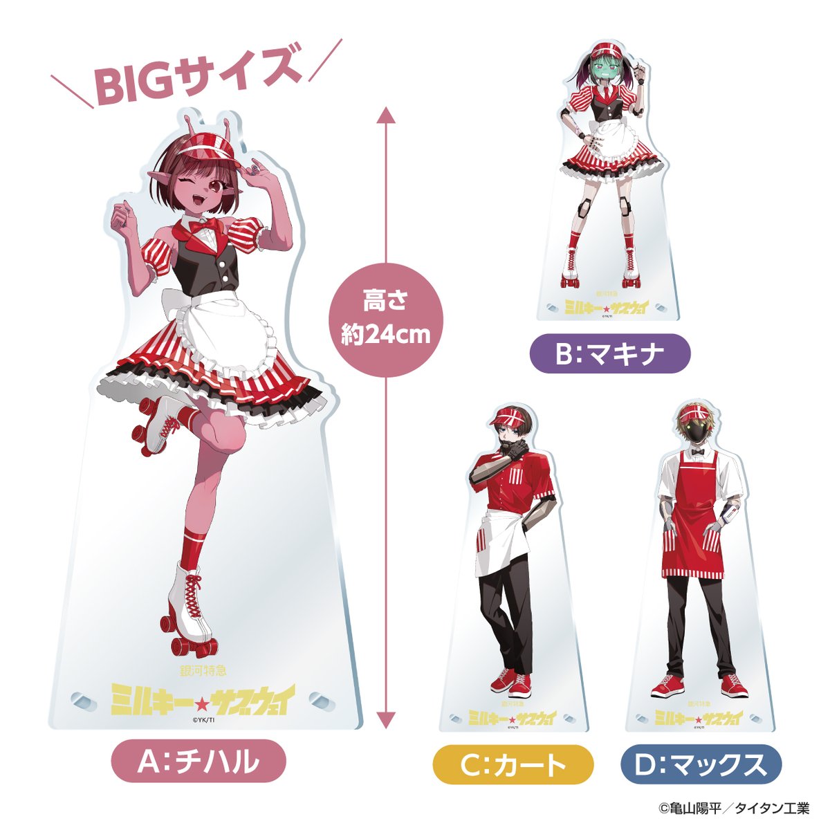 ビッグアクリルスタンド | 『銀河特急 ミルキー☆サブウェイ』EC限定