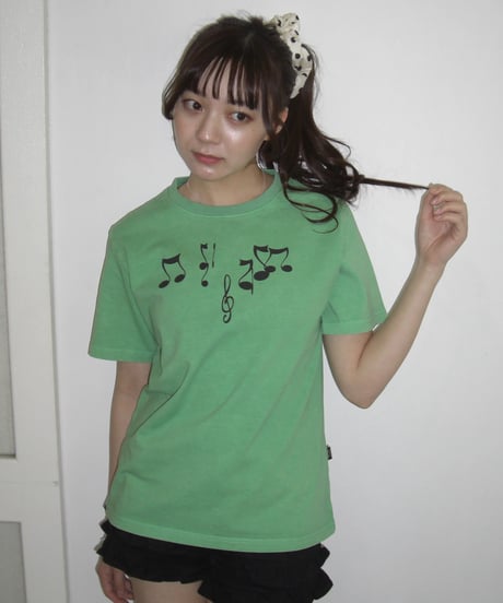 Music Note Print T（Green）