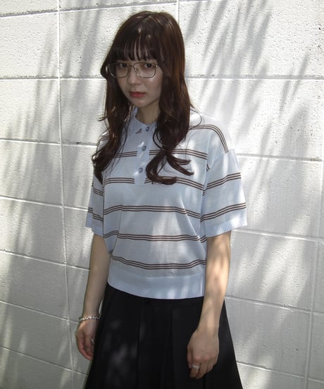 Border Knit Polo Shirt