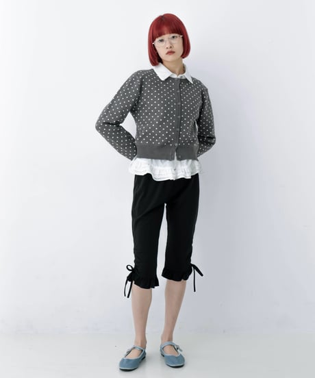 pin dot knit cardigan