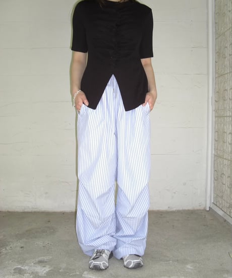 Wrap Waist Pants (stripe)
