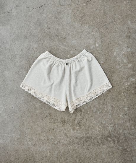 Lace Hem Lounge Shorts（Oatmeal）