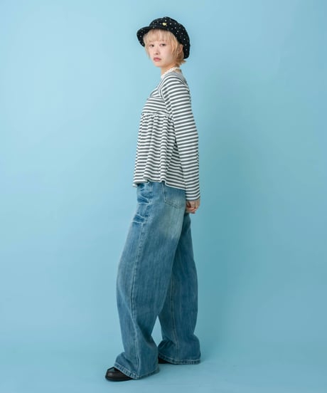 Studded Wide Leg Jeans
