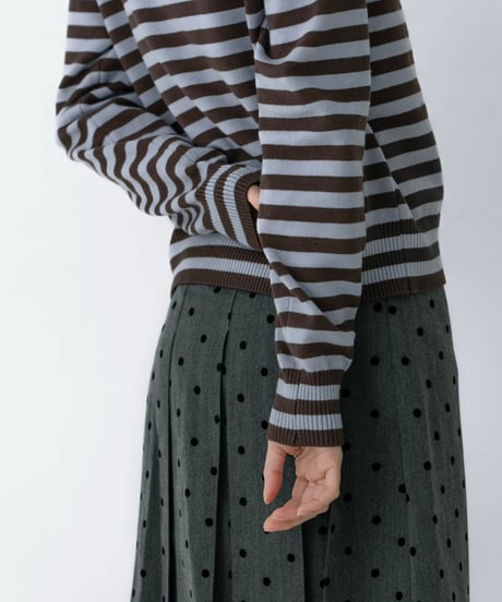 border pattern cardigan