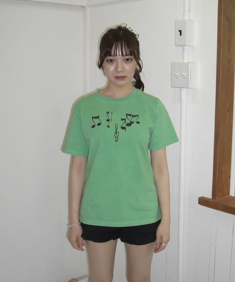 Music Note Print T（Green）
