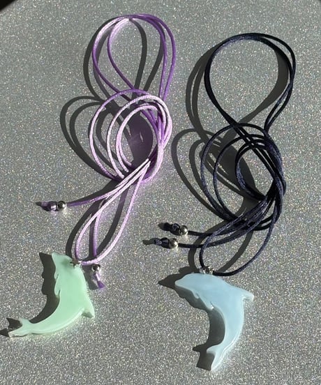 Dreaming Dolphin Necklace Set（Purple）