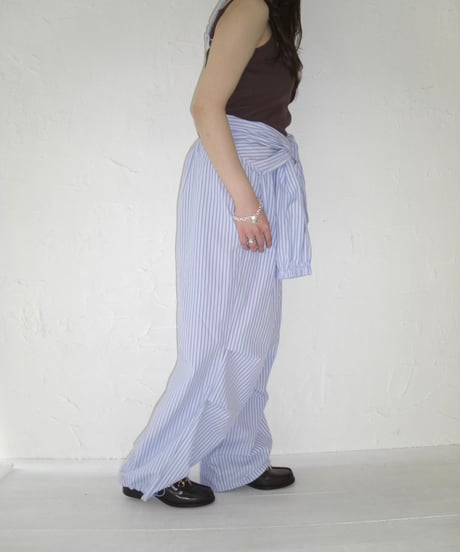 Wrap Waist Pants (stripe)