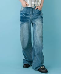 Studded Wide Leg Jeans
