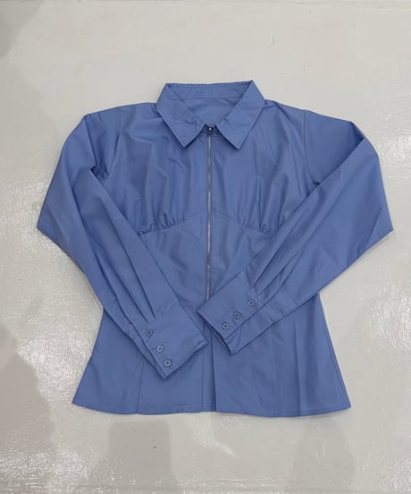 front zip long sleeve shirt