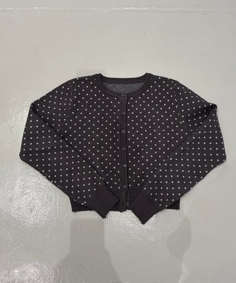 pin dot knit cardigan