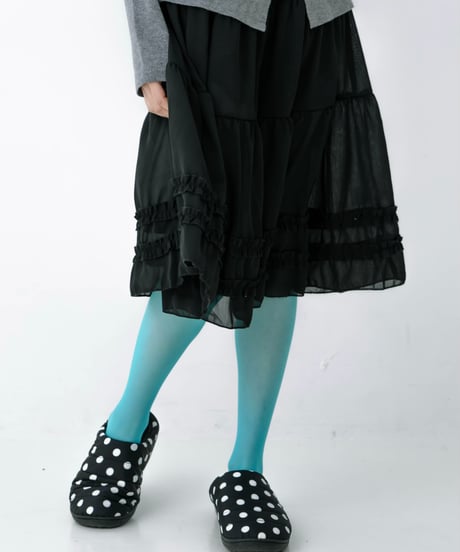 sheer tiered skirt
