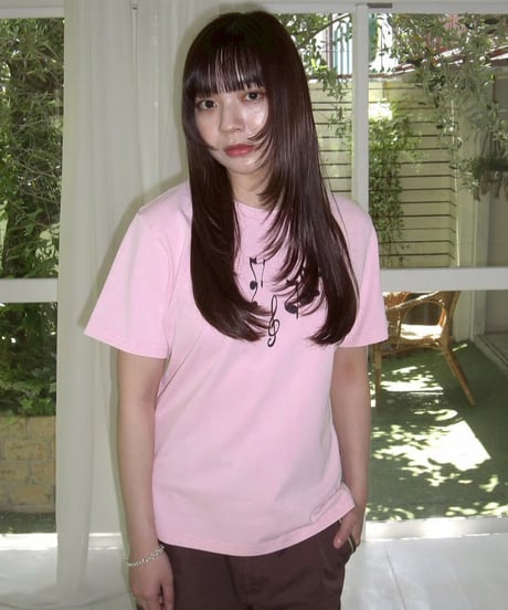 Music Note Print T（Pink）