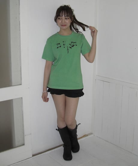 Music Note Print T（Green）