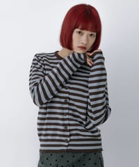 border pattern cardigan