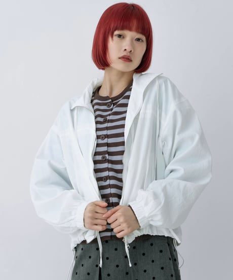 lightweight drawstring blouson