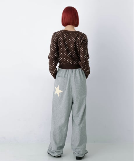number print sweat pants