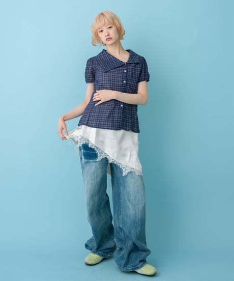 Studded Wide Leg Jeans