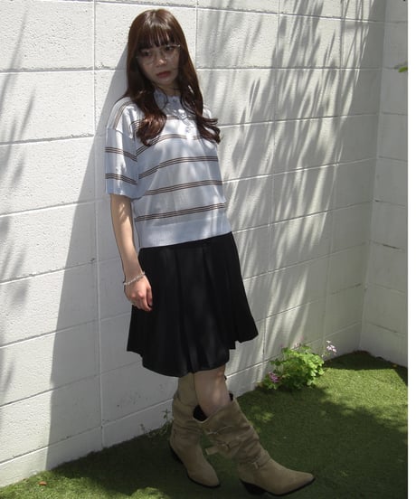 Border Knit Polo Shirt
