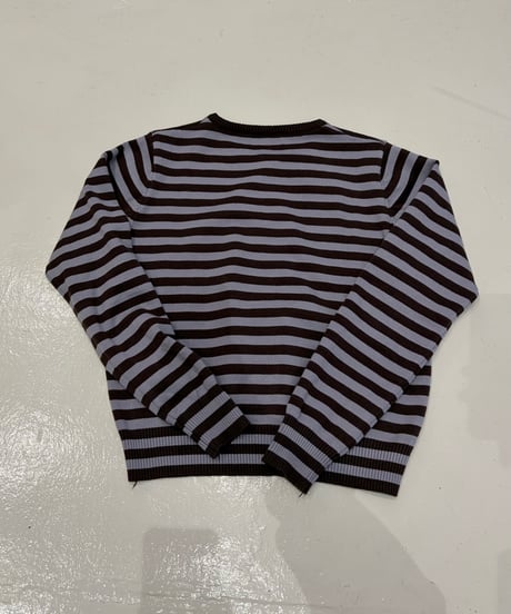 border pattern cardigan