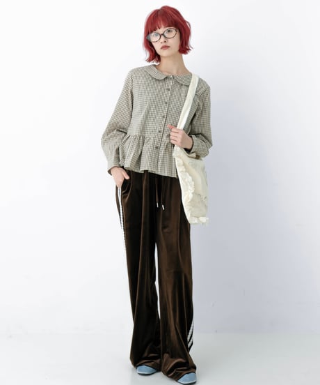 horse print frill shoulder bag
