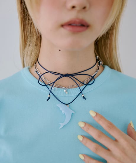 Dreaming Dolphin Necklace Set（Blue）