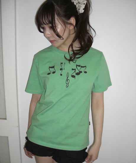 Music Note Print T（Green）