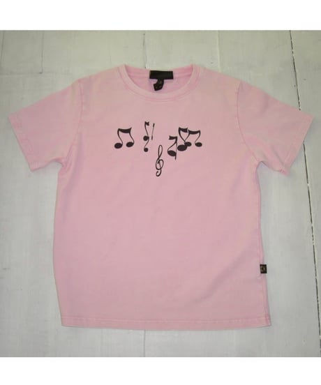 Music Note Print T（Pink）