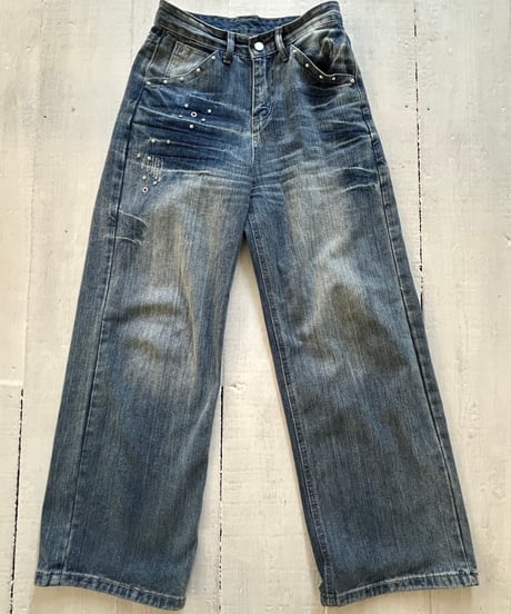 Studded Wide Leg Jeans