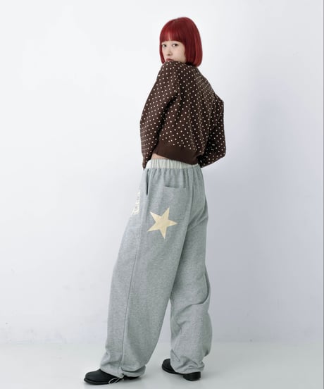 number print sweat pants