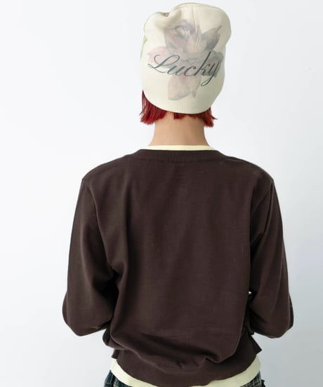 bambi print 2way beanie