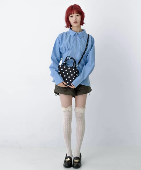 front zip long sleeve shirt