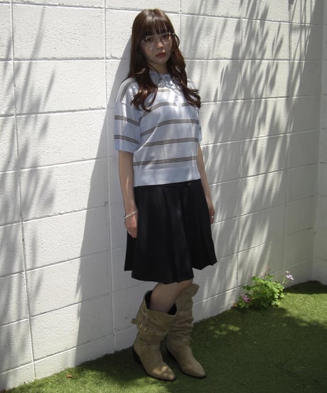 Border Knit Polo Shirt