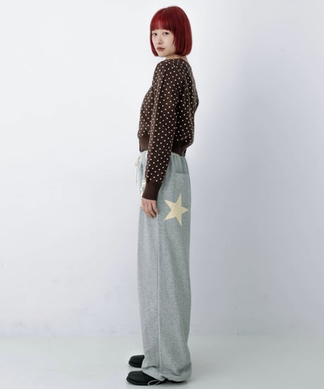 number print sweat pants