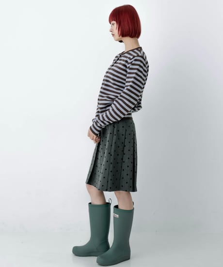 border pattern cardigan
