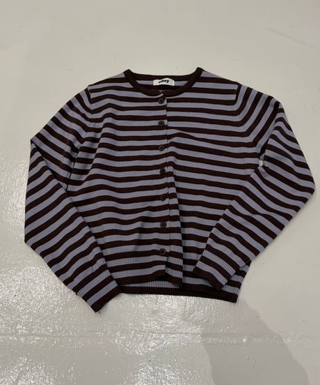 border pattern cardigan