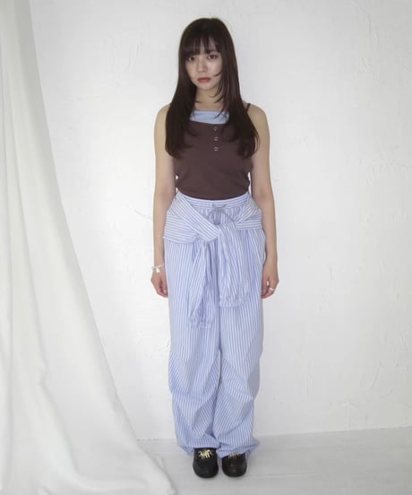 Wrap Waist Pants (stripe)