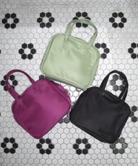 Puffy mini boston bag (Green)