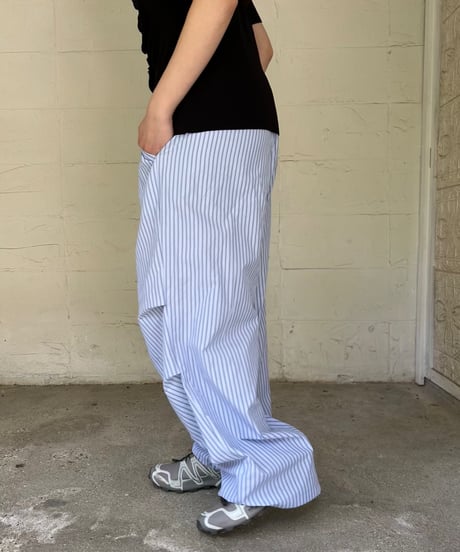 Wrap Waist Pants (stripe)